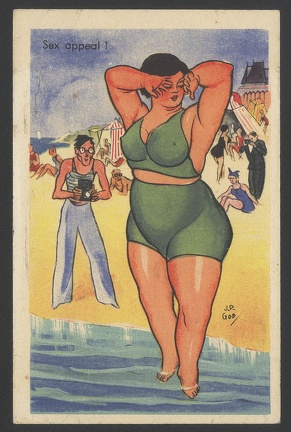Item no. FP44 (funny postcard)
The caption reads: Sex appeal ? . Item no. FP44 (funny postcard).jpg