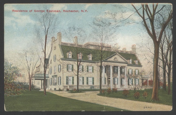 Item no. P1209 (postcard)
Type: cover
Country: USA
Date of use: 21 October 1911
Postcard with view on residence of GEORGE EASTMAN (1854 – 1932) in Rochester (New York, USA), founder of the Eastman Kodak Company.
Item no. P1209 (postcard).jpg