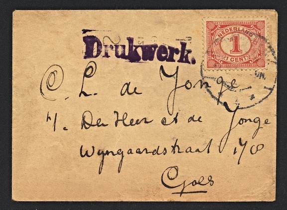 Item no. P1682a (cover)
Type: cover
Country: The Netherlands
Date of use: 1920s
Business stationery (cover/mailer, front of) used by the photographic studio J. A. TUKKER in Gorinchem (The Netherlands). J. Tukker operated the studio in the years 1904 – 1932, until bankruptcy. His son, M. W. Tukker continued the photographic business until 1966.
Item no. P1682a (cover).jpg