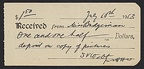 Item no. P1885c (receipt)