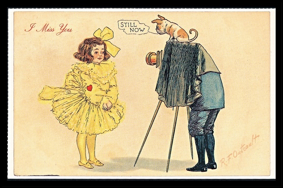 Item no. FP127 (funny postcard)
Country:
The caption reads: I miss you.
Item no. FP127 (funny postcard).jpg