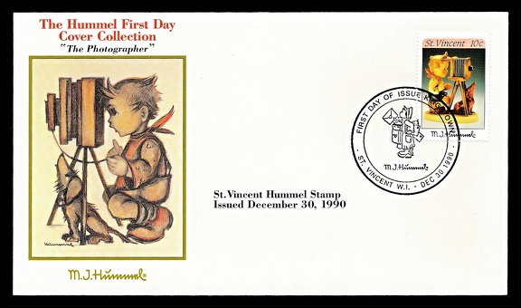 Item no. P3158 (cover)
Type: cover
Country: St. Vincent
Date of use: 30 December 1990
FDCover with Hummel stamp “The Photographer”.
Item no. P3158 (cover).jpg